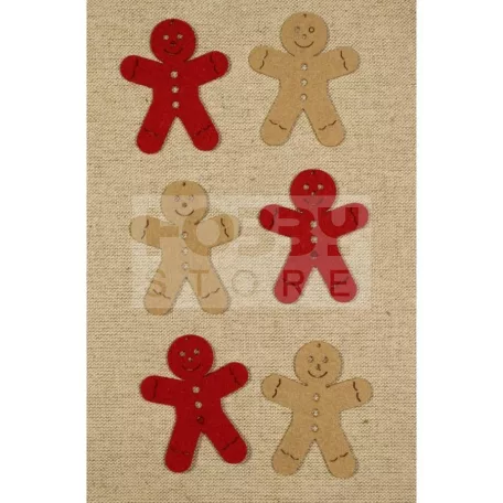 Filcfigura - Mézeskalács figura, vegyes 29530