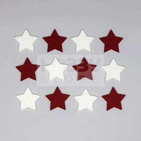Filcfigura - Mini vegyes csillag csomag 29536