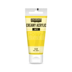   Pentart Matt sárga színű akril bázisú krémes hobbi festék 60 ml