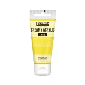   Pentart Matt repcesárga színű akril bázisú krémes hobbi festék 60 ml