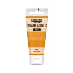   Pentart Matt narancs színű akril bázisú krémes hobbi festék 60 ml