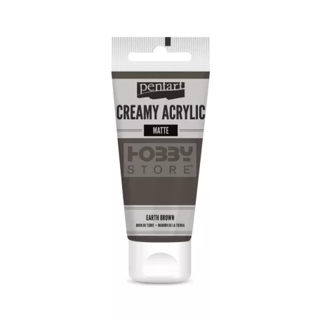 Pentart Matt földbarna színű akril bázisú krémes hobbi festék 60 ml