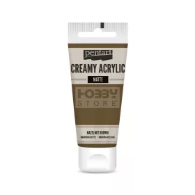   Pentart Matt mogyoróbarna színű akril bázisú krémes hobbi festék 60 ml