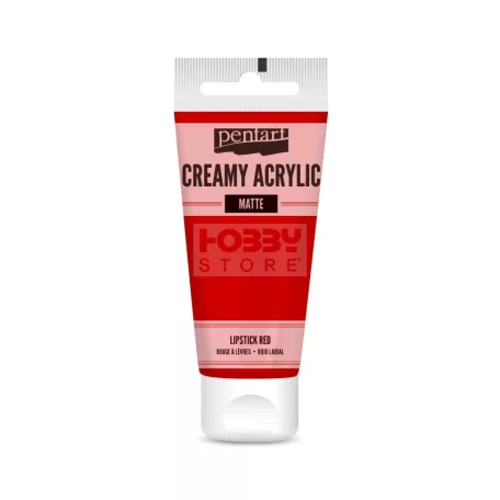 Pentart Matt rúzspiros színű akril bázisú krémes hobbi festék 60 ml