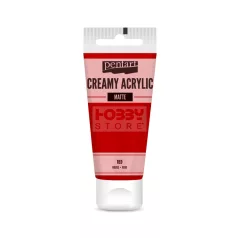   Pentart Matt piros színű akril bázisú krémes hobbi festék 60 ml