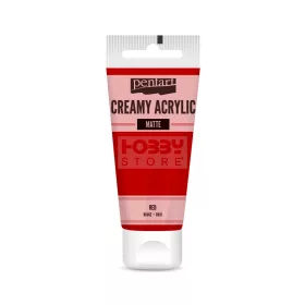   Pentart Matt piros színű akril bázisú krémes hobbi festék 60 ml