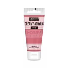   Pentart Matt flamingó színű akril bázisú krémes hobbi festék 60 ml