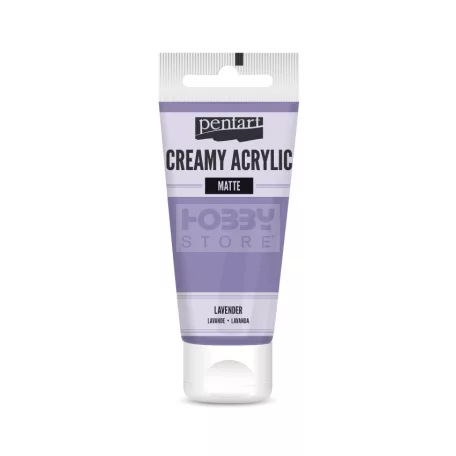 Pentart Matt levendula színű akril bázisú krémes hobbi festék 60 ml