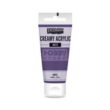 Pentart Matt lila színű akril bázisú krémes hobbi festék 60 ml
