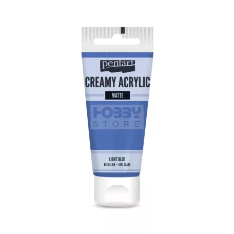 Pentart Matt világoskék színű akril bázisú krémes hobbi festék 60 ml