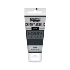   Pentart Matt fekete színű akril bázisú krémes hobbi festék 60 ml