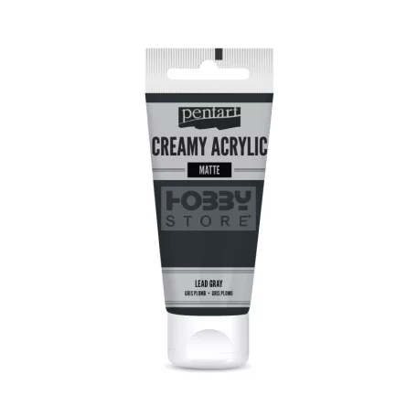Pentart Matt fekete színű akril bázisú krémes hobbi festék 60 ml