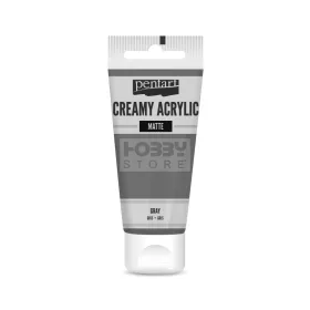   Pentart Matt szürke színű akril bázisú krémes hobbi festék 60 ml