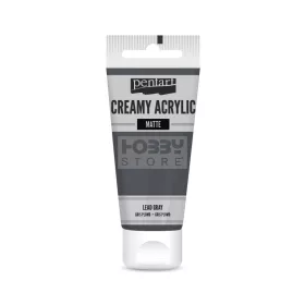   Pentart Matt ólomszürke színű akril bázisú krémes hobbi festék 60 ml