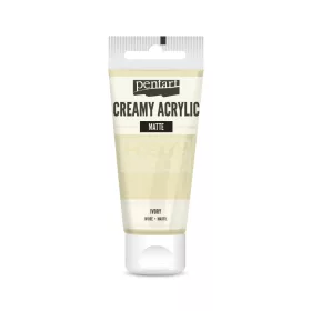   Pentart Matt elefántcsont színű akril bázisú krémes hobbi festék 60 ml