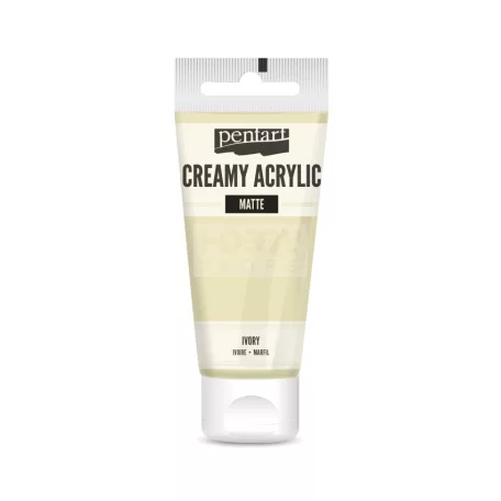 Pentart Matt elefántcsont színű akril bázisú krémes hobbi festék 60 ml