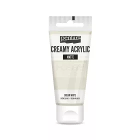   Pentart Matt krémfehér színű akril bázisú krémes hobbi festék 60 ml
