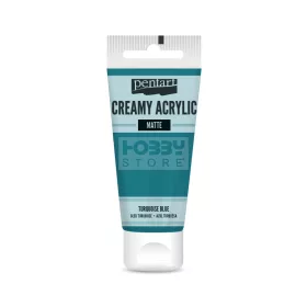   Pentart Matt türkizkék színű akril bázisú krémes hobbi festék 60 ml