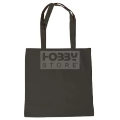 Bevásárlószatyor hosszúfülű 38x42 cm, fekete  29921