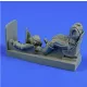 Aerobonus R.A.F. pilot with seat for Spitfire – figura makett