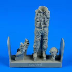   Aerobonus German Luftwaffe Pilot WWII w.life jacke – 1:32 figura makett