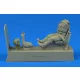 Aerobonus German Luftwaffe Pilot for Bf 109 with seat for EDU/TRU/HAS/DRA – figura makett