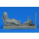 Aerobonus German Luftwaffe Pilot w.seat for Me262A for Trum/Rev/Has – figura makett