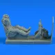Aerobonus USAF WWII Pilot with ej. seat for P-47 Thunderbolt f.Hasegawa – figura makett