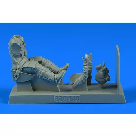   Aerobonus German Luftwaffe WWII Pilot with seat for Bf 109G f.HAS/REV/TRUM – figura makett