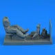 Aerobonus German Luftwaffe WWII Pilot with parachute for Bf 109K for Hasegawa – figura makett