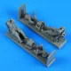 Aerobonus Soviet Pilto and Trainer Pilot with ej. seat for Su-25UB for TRUMPETER – figura makett
