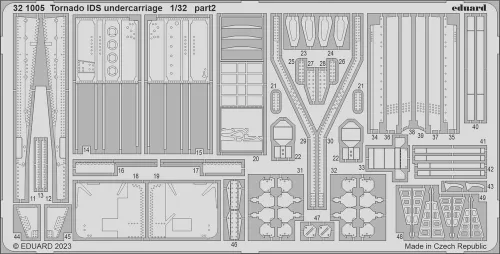 Eduard Accessories Tornado IDS undercarriage for ITALERI - futómű-részletező készlet