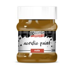   Pentart Matt világosbarna színű akrilfesték - hobbi festék 230 ml 3237