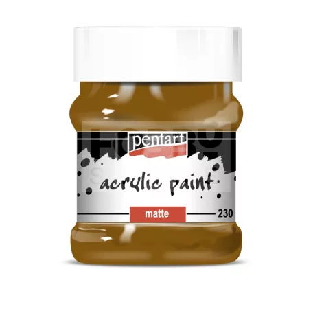 Pentart Matt világosbarna színű akrilfesték - hobbi festék 230 ml 3237