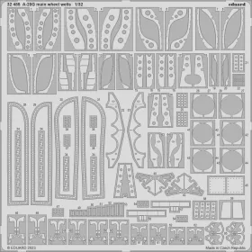   Eduard Accessories A-20G main wheel wells 1/32 HKM - futóműakna-részletező készlet