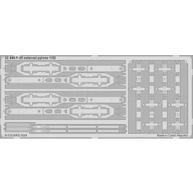   Eduard Accessories F-35 external pylons 1/32 - F-35 külső fegyverfelfüggesztő pilonok