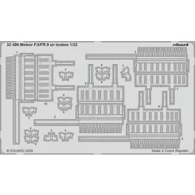   Eduard Accessories Meteor F.8/FR.9 air brakes for Revell - légfékek