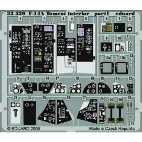   Eduard Accessories F-14A Tomcat interior für Tamiya-Bausatz - F-14A Tomcat belsőtér-részletező készlet