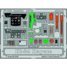   Eduard Accessories Ki-84 Hayate interior für Hasegawa Bausatz - Ki-84 Hayate belsőtér-részletező készlet