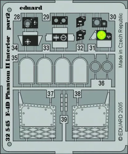 Eduard Accessories F-4D Phantom II interior für Tamiya Bausatz - F-4D Phantom II belsőtér-részletező készlet