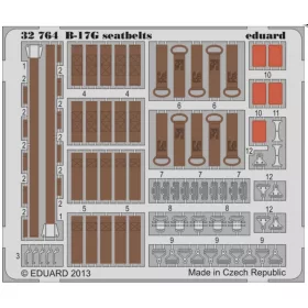   Eduard Accessories B-17G seatbelts for HK Models - biztonsági övek
