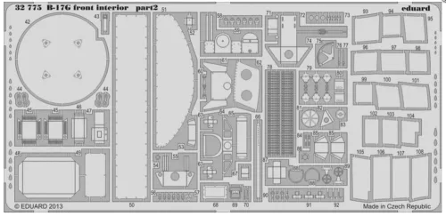 Eduard Accessories B-17G front interior S.A. for HK Models - első belsőtér-részletező készlet S.A.
