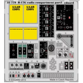   Eduard Accessories B-17G radio compartment S.A. f.HK Models - rádiótér-részletező készlet