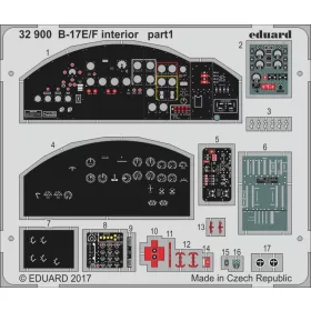   Eduard Accessories B-17E/F interior for HKM - B-17E/F belsőtér-részletező készlet