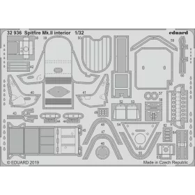   Eduard Accessories Spitfire Mk.II interior for Revell - Spitfire Mk.II belsőtér-részletező készlet