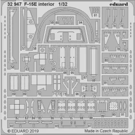   Eduard Accessories F-15E interior for Tamiya - F-15E belsőtér-részletező készlet