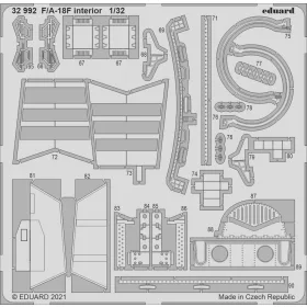   Eduard Accessories F/A-18F interior, for REVELL - F/A-18F belsőtér-részletező készlet