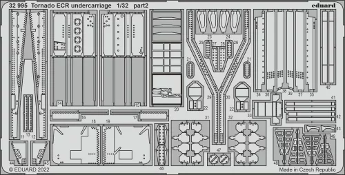 Eduard Accessories Tornado ECR undercarriage for ITALERI - futómű-részletező készlet