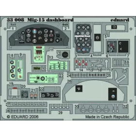   Eduard Accessories Mig-15 dashboard - műszerfal- és műszerrészletező készlet