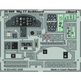   Eduard Accessories Mig-17 dashboard Für Trumpeter Bausatz - műszerfal- és műszerrészletező készlet